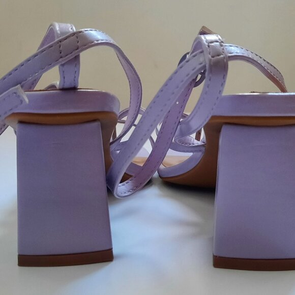Call It Spring Kianna Ankle-Strap Block-Heel Sandals in Light Purple - Picture 6 of 6